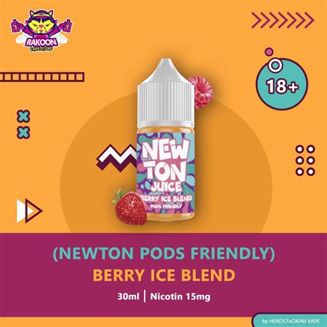 Jual NEWTON PODS FRIENDLY BERRY ICE BLEND BY HERO57 15MG 30ML