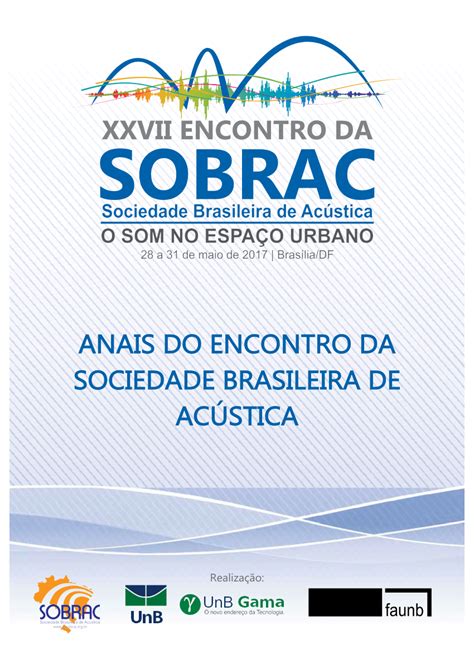 Pdf Estudo Do Impacto Sonoro Ap S A Demoli O Do Elevado Da Av