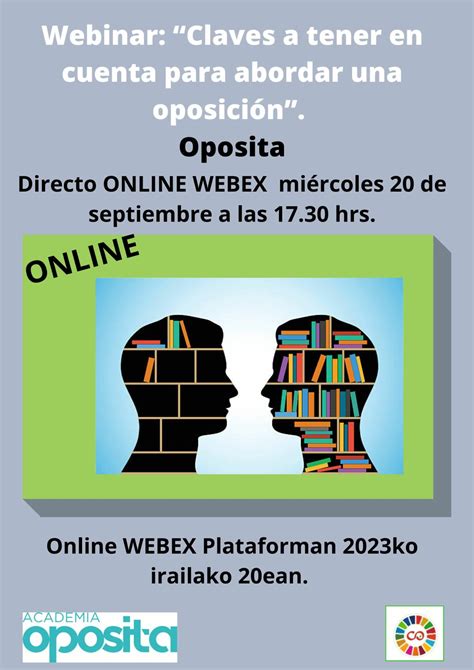 Próxima webinar Claves a tener en cuenta para abordar una oposición