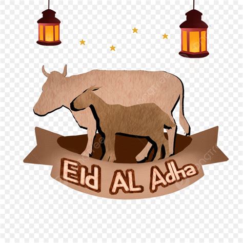 Eid Al Adha Mubarak With Goat And Cow For Qurban Eid Al Adha Png Idul