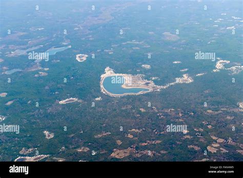 Aerial View Of The Coast Of Inhambane Province In Mozambique Stock