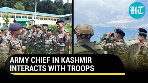 Army Chief In Kashmir Gen Manoj Pande Reviews Operational