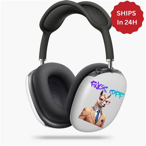 Fuck Off Lamma Airpods Max Cover Snap Case Hard Plastic Protective Case Cute Case For Airpods