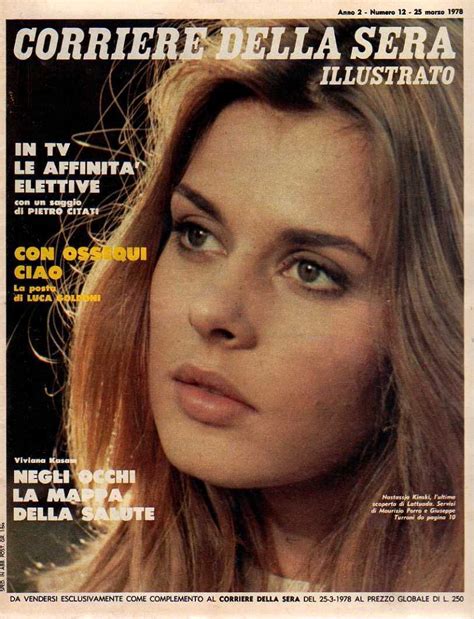 1978 Corriere Della Sera Italie Cover Nastassja Kinski Nastassja Kinski Amber Heard Vintage