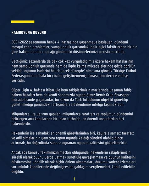 Fenerbahçe SK on Twitter Kamuoyuna Duyuru https t co MhYA16hjWZ