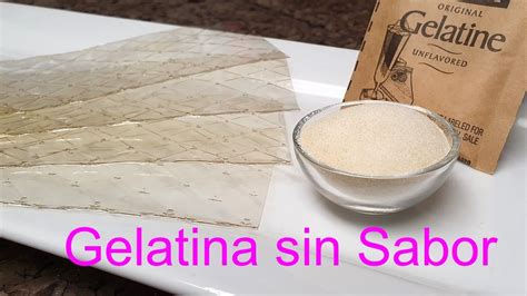 Gelatina Sin Sabor C Mo Funciona Y Usos En Reposter A Club De