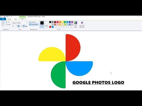 How To Draw GOOGLE PHOTOS Logo In MS PAINT Ms PAint Tutorial Step By