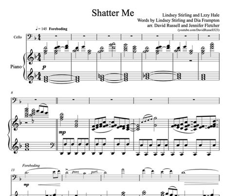 Shatter Me Lindsey Stirling Sheet Music For Cello