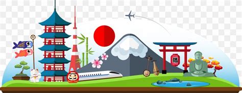 Japan Travel Landmark Illustration PNG 5807x2244px Japan Area