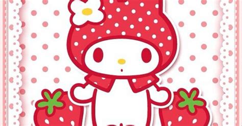 Sanrio My Melody Strawberries Kawaii Strawberries Pinterest Polka