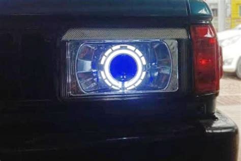 Modifikasi Lampu Projector Toyota Kijang Tomi Air Brush