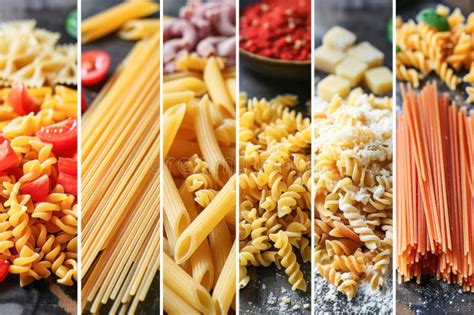 The Diversity of Pasta Types in this Collection Showcases a Wide Range ...