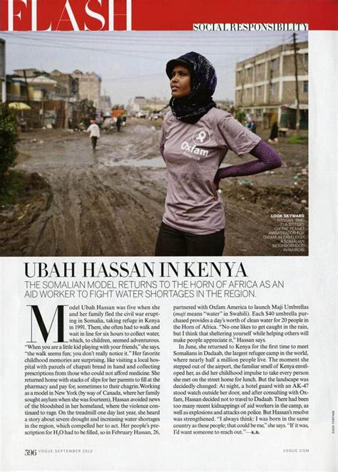 Ubah Hassan in Kenya (American Vogue)