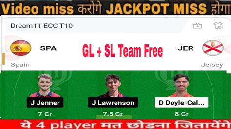 Spa Vs Jer Dream11 Prediction Spa Vs Jer Dream11 Team Spa Vs Jer