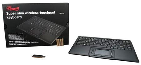 Rosewill Super Slim 2.4GHz Wireless Touchpad Keyboard Review - Legit Reviews