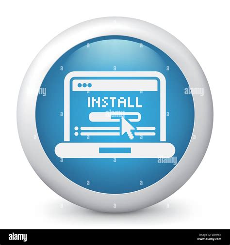 Icon Depicting A Software Installation On Pc Stock Vector Image Art