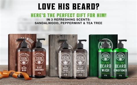 Amazon Viking Revolution Tea Tree Oil Beard Wash And Beard