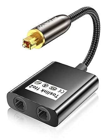 Amazon SOUNDFAM Optical Audio Splitter 1 In To 2 Out Toslink