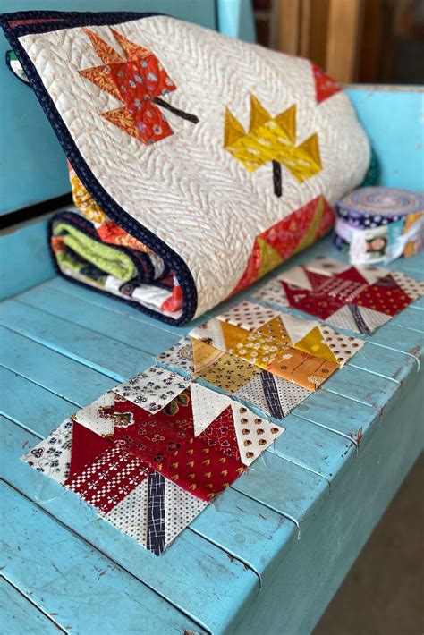 Learn To Make A Scrappy Maple Leaf Quilt Block Artofit