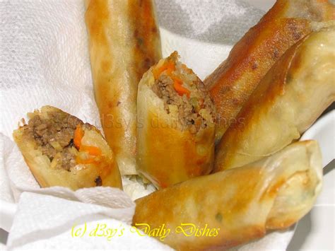 D3sys Daily Dishes Lumpia Daging Giling Indonesian Spring Roll With