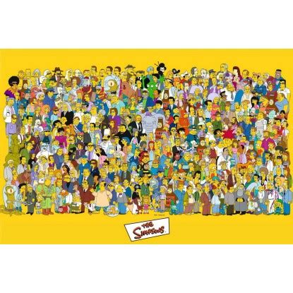 Maxiposter Simpsons Full Cast Cm X Cm Kaufen Bei Obi