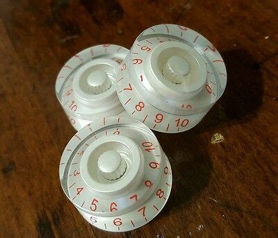jat red numbered volumetone guitar speed knobs pearl white jat