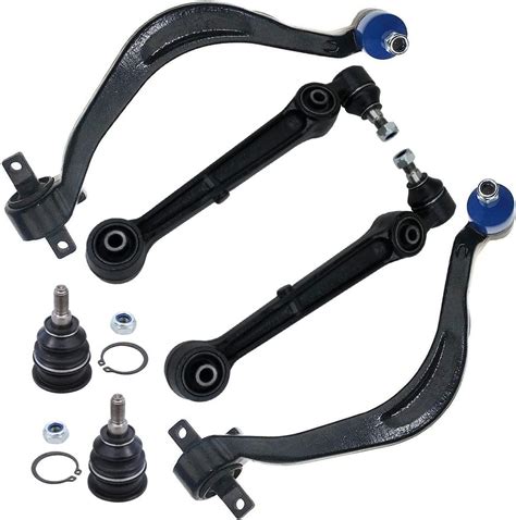 6pc Front Lower Control Arms Upper Ball Joints Suspension Kit