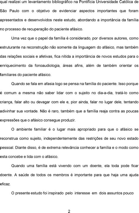 CEFAC CENTRO DE ESPECIALIZAÇÃO EM FONOAUDIOLOGIA CLÍNICA LINGUAGEM O