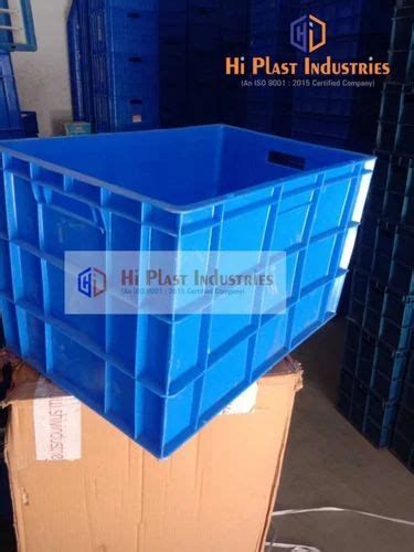 Rectangular Blue Plastic Milk Crates For Industrial At Rs 510 Piece In