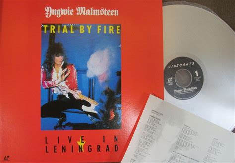 Laserdisc Yngwie Malmsteen Trial By Fire Live In Leningrad Japan