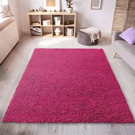 Loca Shaggy Vloerkleed Roze Hoogpolig 80x150 CM Leen Bakker