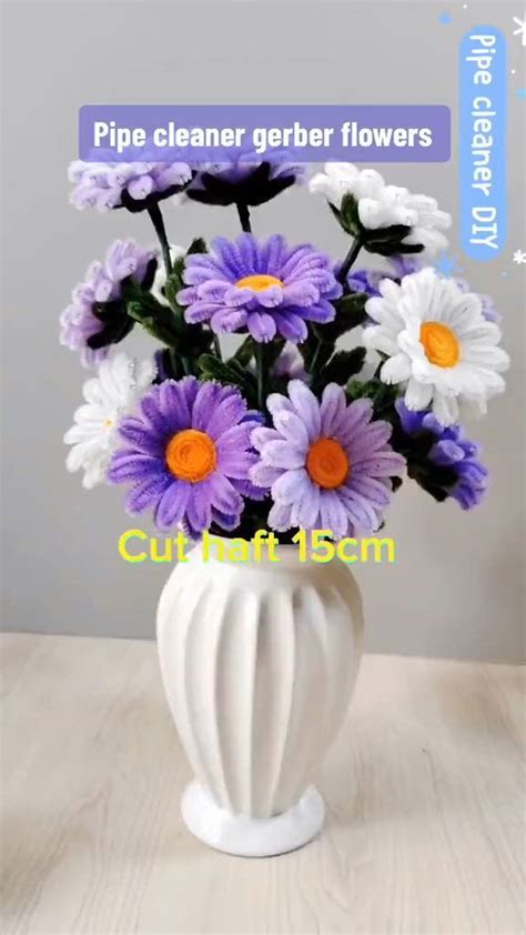 Ideas De Flores Limpiapipas En Manualidades Con Limpia Pipas