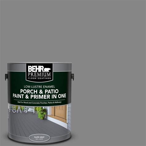 BEHR Premium 1 Gal PFC 63 Slate Gray Low Lustre Interior Exterior