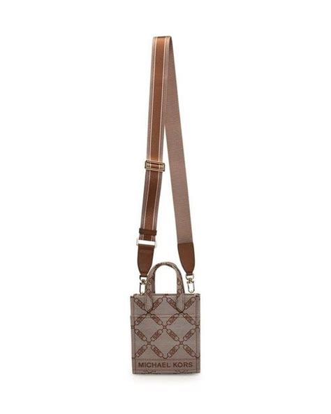 MICHAEL Michael Kors Gigi Logo Jacquard Extra Small Crossbody Bag In