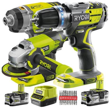 RYOBI COMBO ZESTAW 3SZT NARZĘDZI WKRĘTARKA 18V 5Ah 6889480555