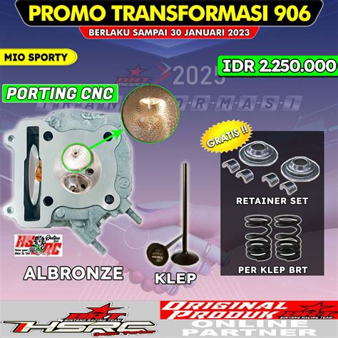 Jual SUPER HEAD CYLINDER BRT Yamaha Mio Sporty Karbu Smile Fino Nouvo