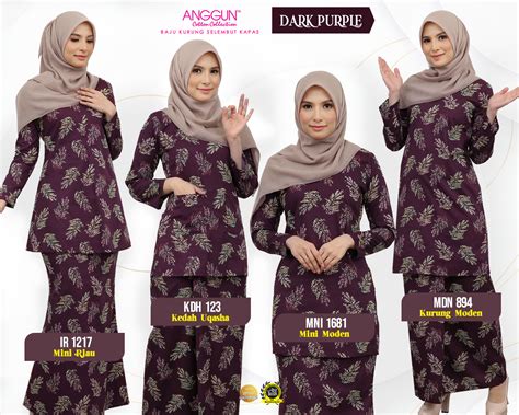 Design Baju Kurung Kain Batik Thai Shantung Moden Italian Royal