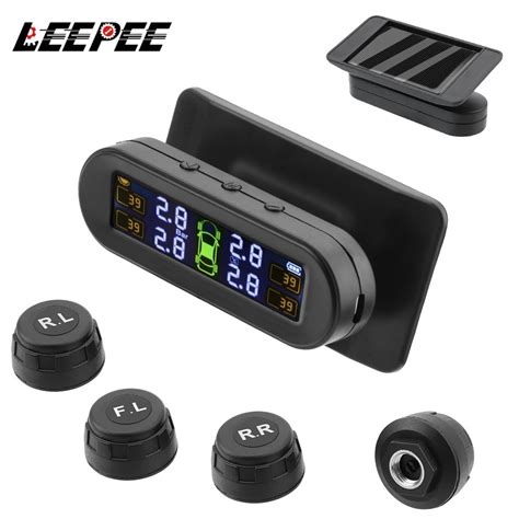 Solar Car Tyre Pressure Monitor TPMS Tire Pressure Monitoring System