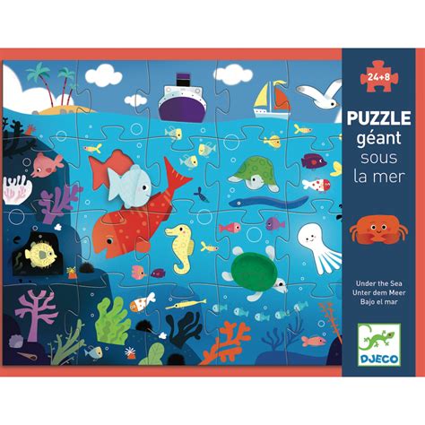 Puzzles Puzzle géant 24 pièces Sous la mer Djeco