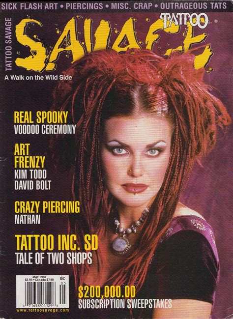 Savage Tattoo Magazine 46 Kim Todd David Bolt Nathan Fear Factor