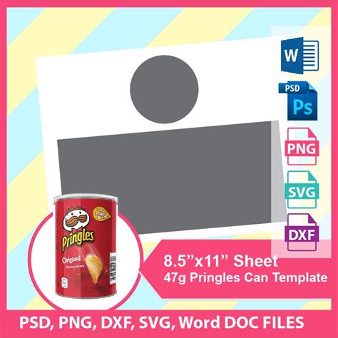 47g Pringles Template Chip Can Template PSD PNG SVG Dxf Etsy