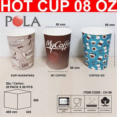 Jual Paper Hot Cup Ch08 Oz Design Metro Gelas Kertas 240 Ml Lid 50 Pcs Shopee Indonesia