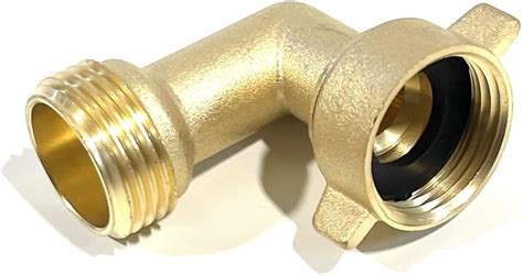 Solid Brass Lead Free Degree Garden Hose Elbow With Rubber Washer