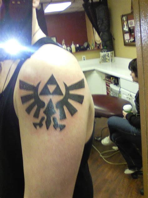 Friend's Hylian Crest from Redsky Tattoo in Castle Rock, CO : r/tattoos