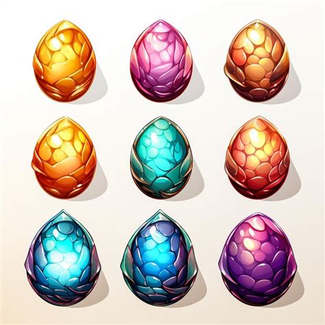 Premium Photo | Dragon Eggs Set