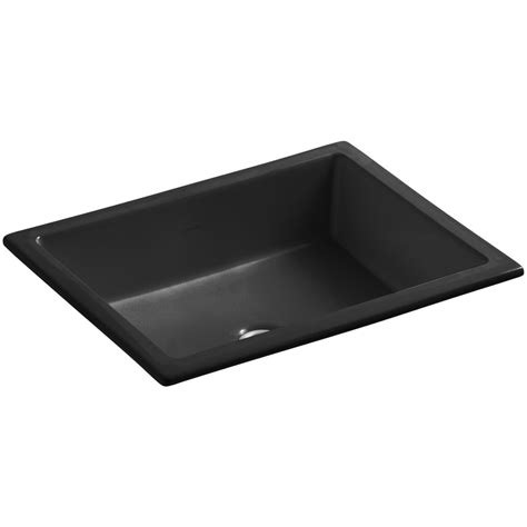 KOHLER Kathryn Black Composite Undermount Commercial Bar Sink at Lowes.com