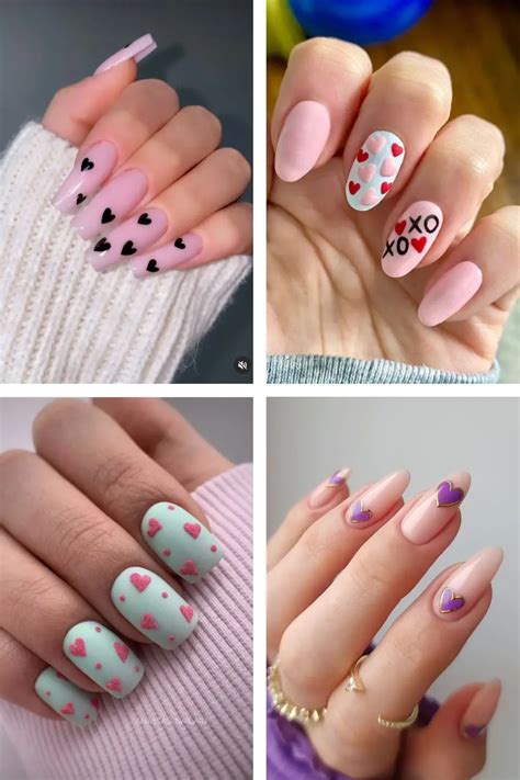 38 Valentines Day Nails The Heart Nails Edition To Fall In Love With