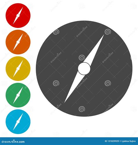 Compass Needle Vector Illustration Stock Vector Illustration Of