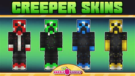 Creeper Skins By Razzleberries Minecraft Skin Pack Minecraft