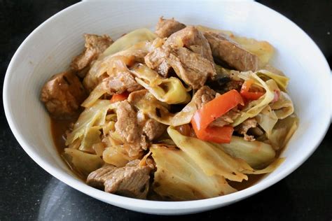 Greek Sweet Pepper Pork And Cabbage Stew Recipe